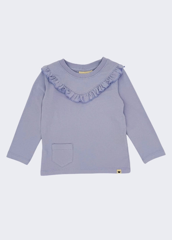 Ruffle Long Sleeve T-Shirt