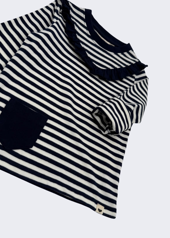 Ruffle Long Sleeve T-Shirt