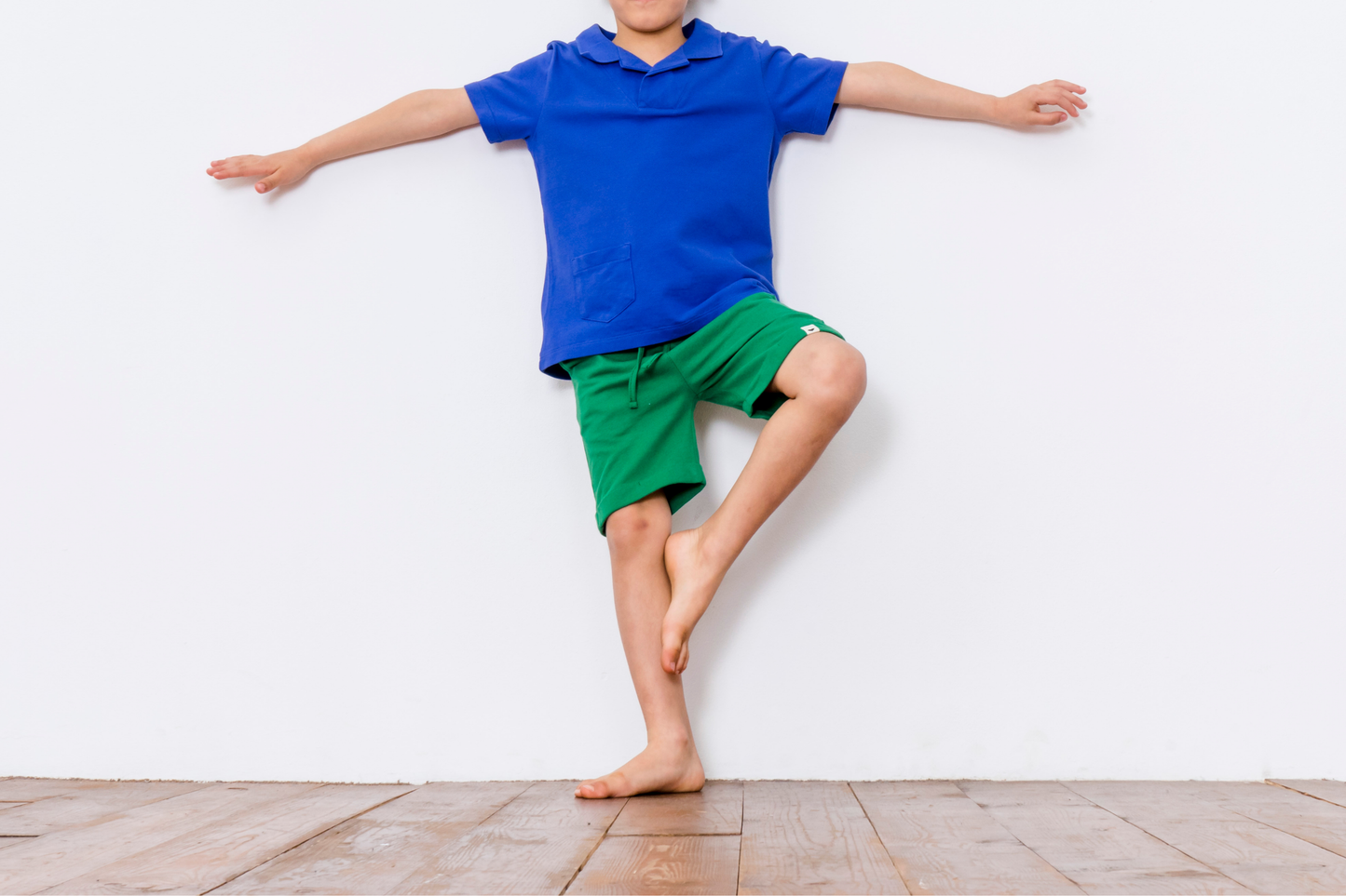 Open Collar Short Sleeve Polo Shirt