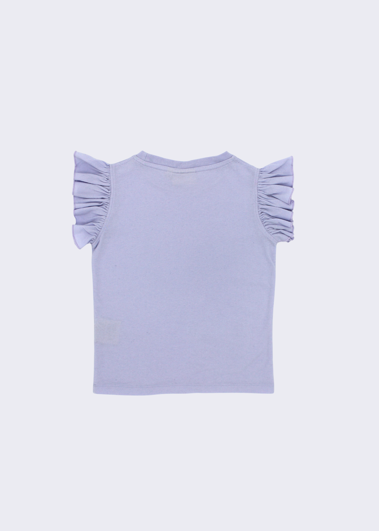 Ärmelloses Rüschen T-Shirt
