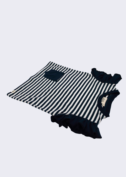 Ärmelloses Rüschen T-Shirt