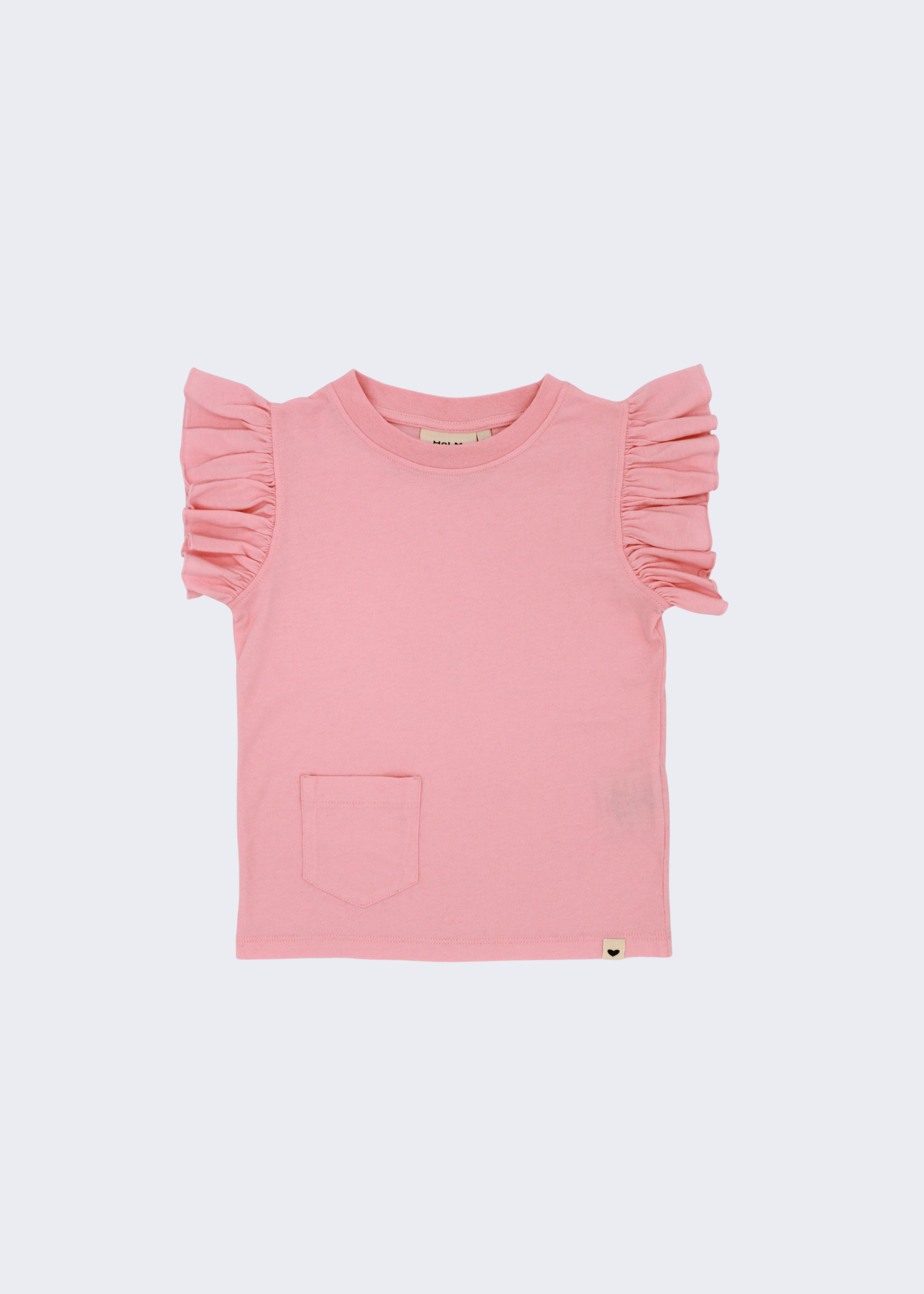 Ärmelloses Rüschen-T-Shirt