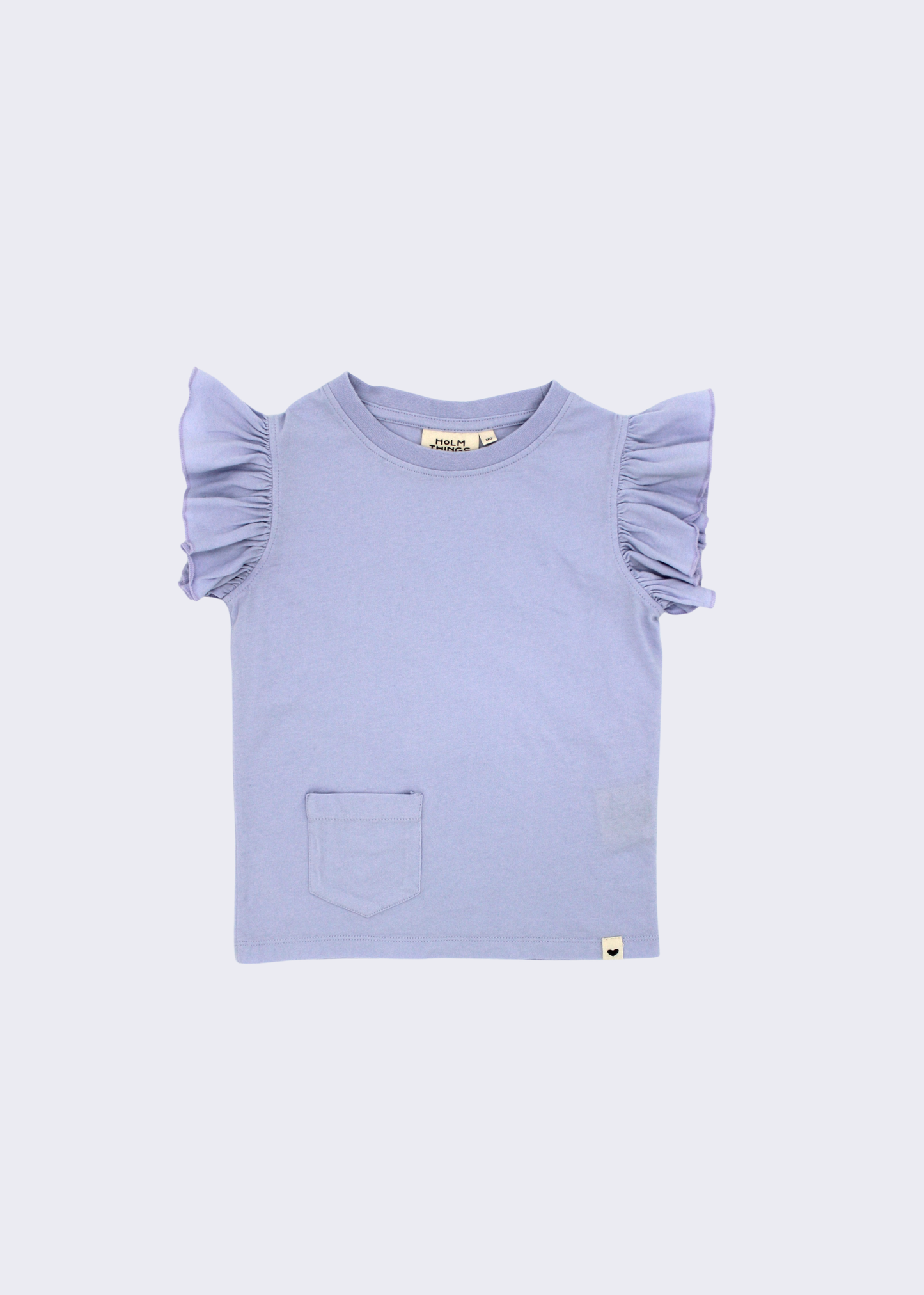 Ärmelloses Rüschen T-Shirt