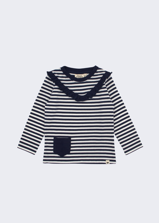 Ruffle Long Sleeve T-Shirt