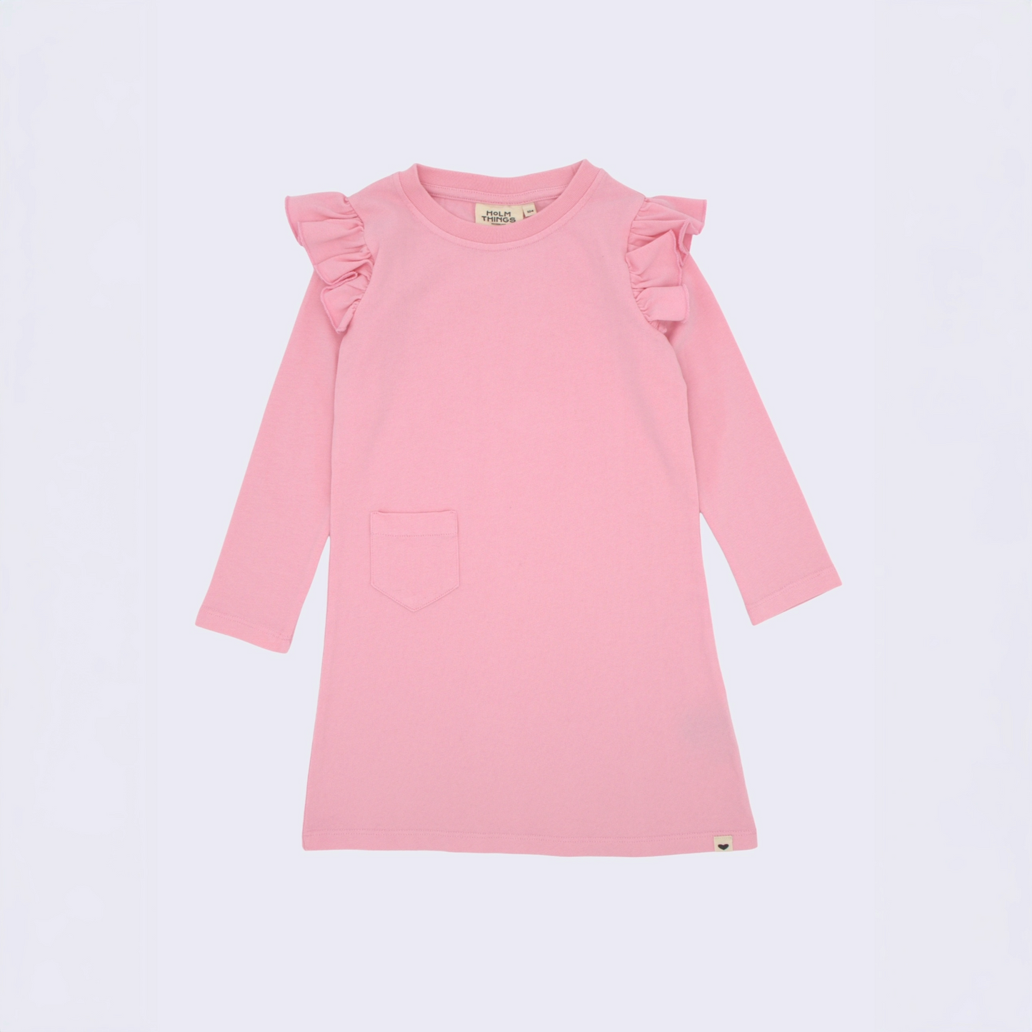 Shoulder Ruffle Long Sleeve Dress