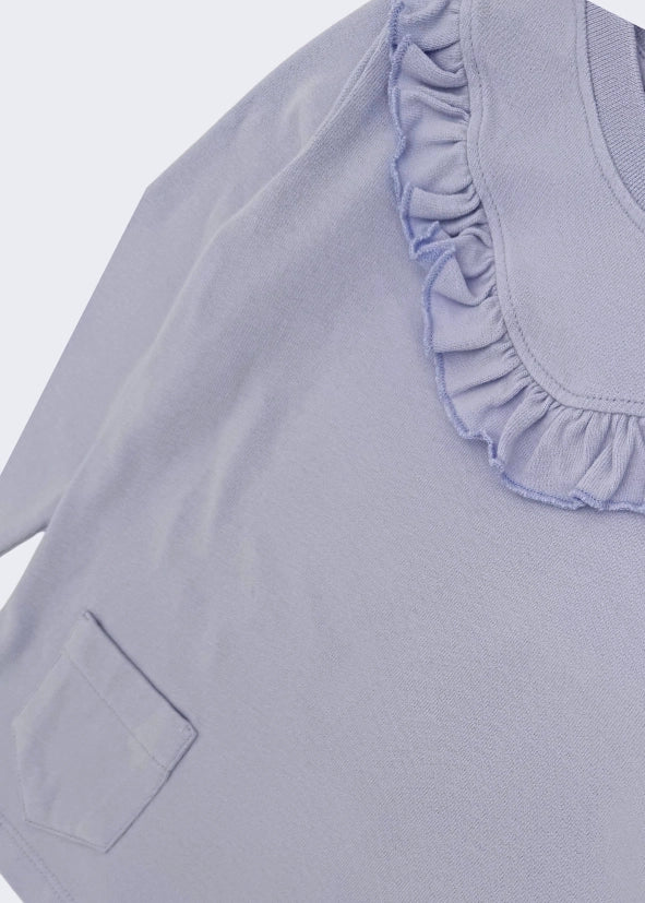 Ruffle Long Sleeve T-Shirt