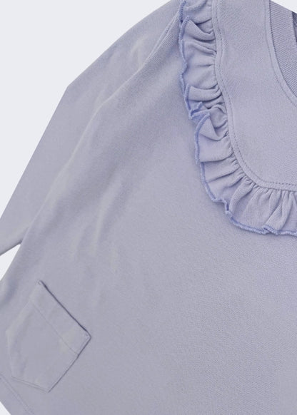 Ruffle Long Sleeve T-Shirt