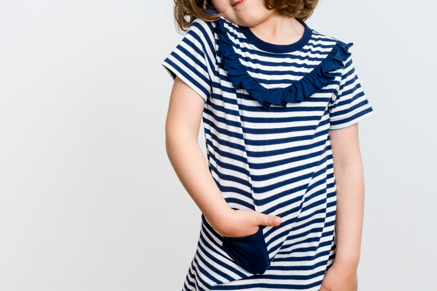 Ruffle Short Sleeve Dress